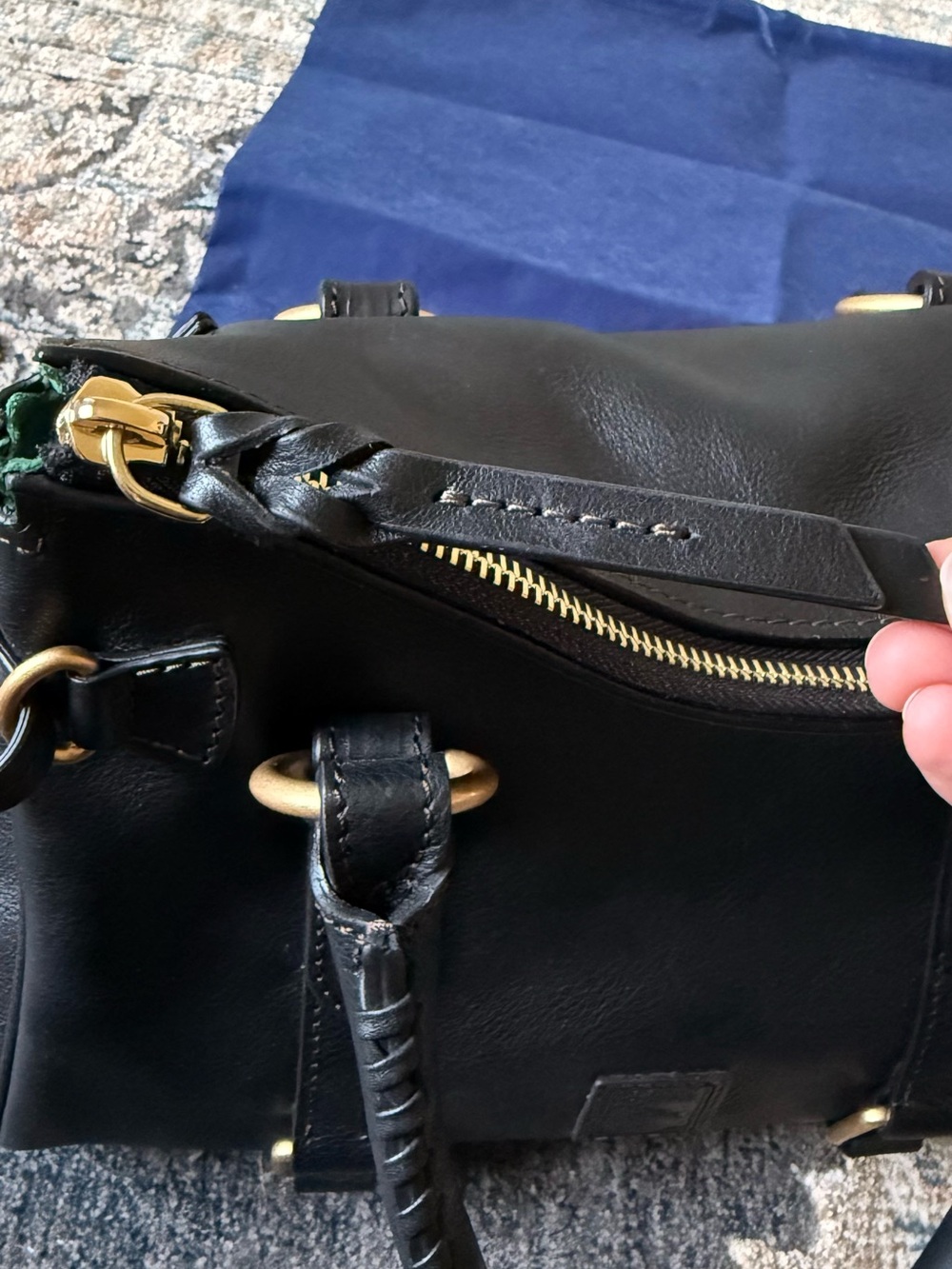 Dooney & Bourke Florentine Satchel in Black Black - Picture 13 of 15